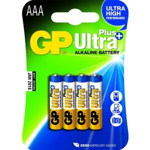 Bateria GP Ultra plus - AAA- LR03 BL.+150% alkaline 4ks