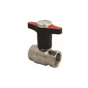 HERZ Vent.guľ.MOD.DN50-  2"    +teplomer FF červený