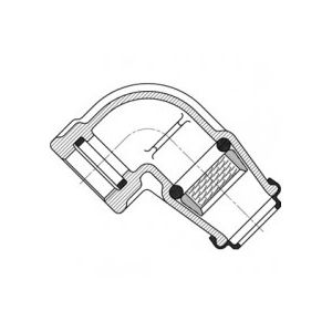 Hawle Koleno 90° ISO s tesn. 50-  6/4" ZD z GG 200 Liatina