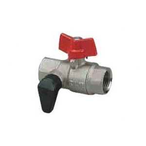 HERZ Vent.guľ.voda s výpust.DN15 - 1/2" FF M PN 40