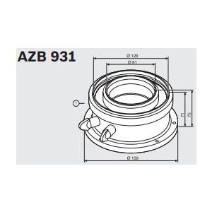 Junkers Bosch  adapter 80/125 (AZB 931)