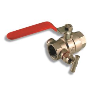 FERRO Vent.guľ.voda,dn15  1/2"s vypustom PN16