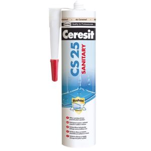 Silikon Sanit.CERESIT CS25 280ml Biely