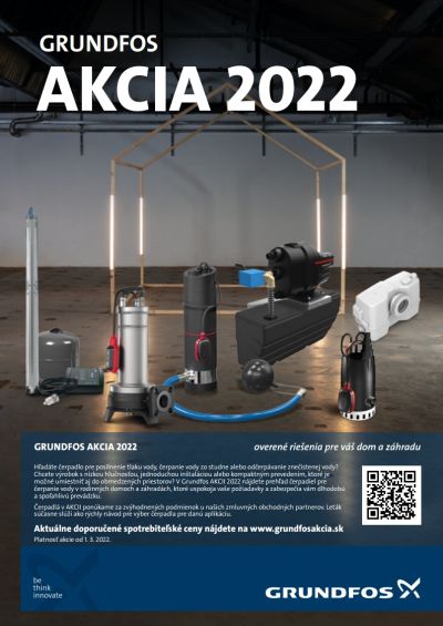 Akcia na Grundfos čerpadlá