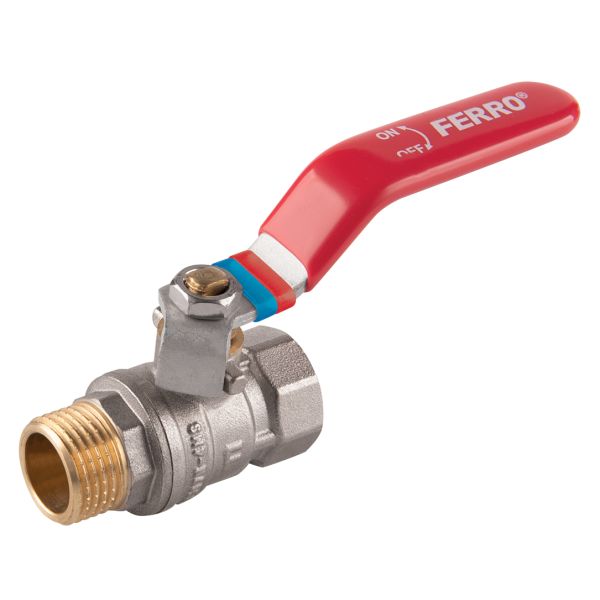 FERRO Vent.guľ.voda,dn20  3/4"MF,P PN25