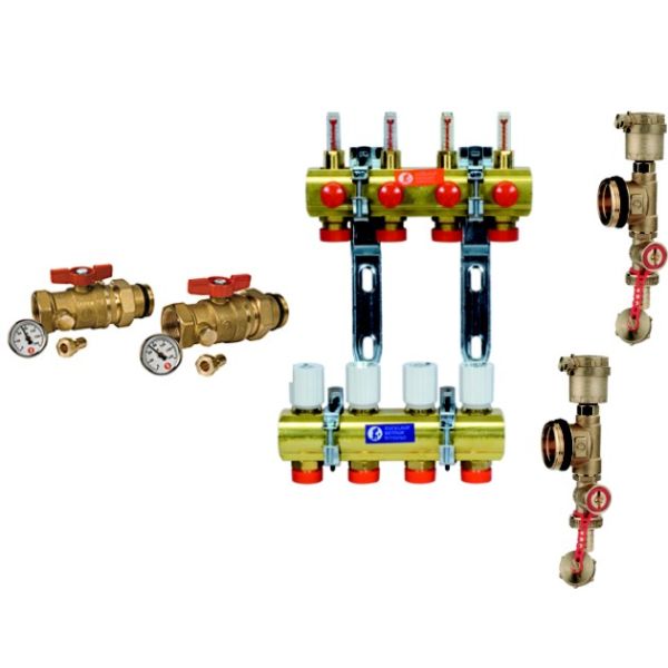 Giaco. R553FK/ 3 Rozdeľovač 1"x18 s priet. +gul