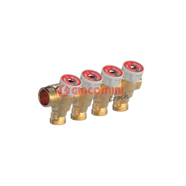 Giaco. R585CSX  Rozd.pre san systémy s ventilmi 1" x 3/4"E  / 3