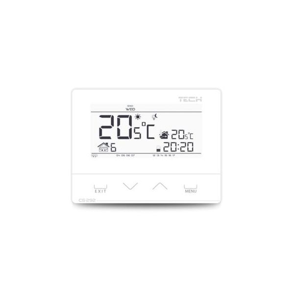 TECH 75 Termostat EU-292 V3 izbový regulátor, 2 - stav, BIELY