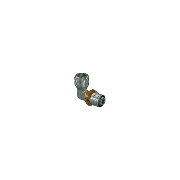 Uponor mosadzné koleno S-Press PLUS MLC 25-1" ZV