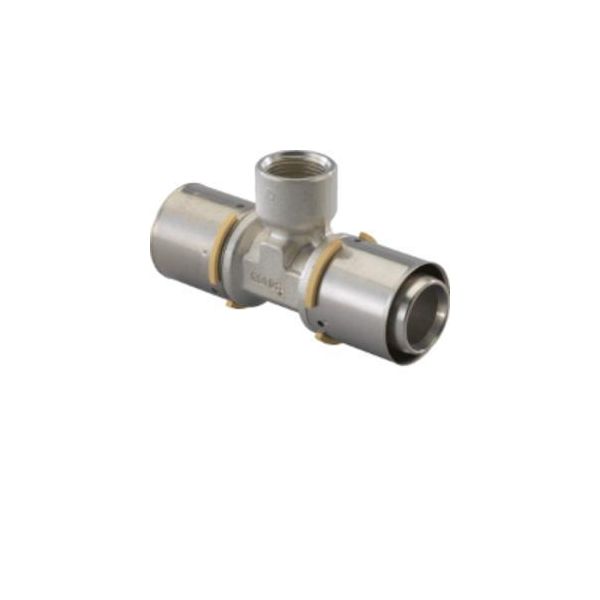 Uponor mosadzný T kus S-Press MLC 50-1"-50 ZD